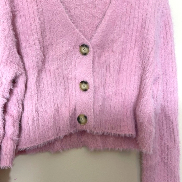 COTTON CANDY LA Crop Cardigan, size L - Picture 5 of 7